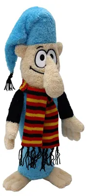 Productafbeelding van Kremilek pluche figuur, 46 cm groot, met een blauwe muts – vriend van Vochomurka