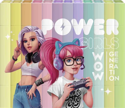 Produktbild von Wow Generation Doppelmarker-Set, gemischte Farben, 12-teilig