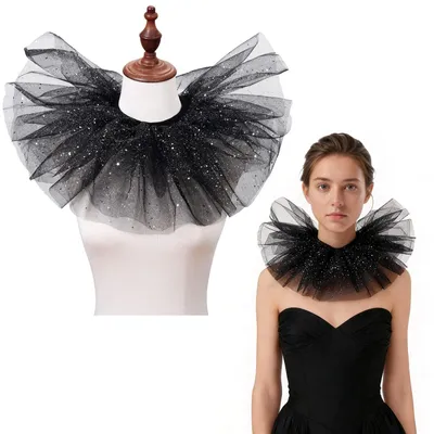Immagine prodotto di Colletto arricciato in tulle, ideale per cosplay e feste