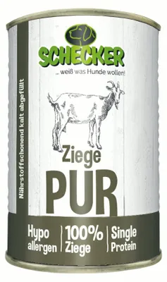 Produktbild von Schecker Nassfutter Ziege PUR 410g