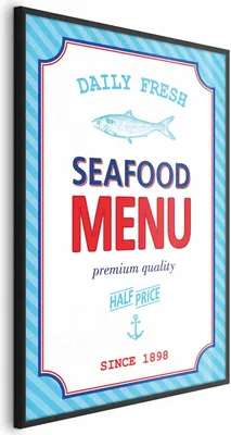 Produktbild von Posterpapier Poster - Menu 60x90 cm Text m-A-0903-ao-a