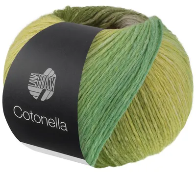 Produktbild von Lana Grossa - Cotonella 0018 dunkeloliv flieder gelb orange pink schlamm minttürkis dunkelgrau