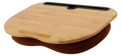 Immagine prodotto di Tavolino portatile per laptop con cuscino e supporto per tablet