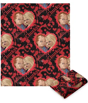 Produktbild von Chucky Love Hurts Kuscheldecke Geschenkidee 127x178cm