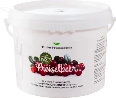 Produktbild von Preiselbeer Konfit.herb 55% 2000g von Unterweger Konfitüren UWE