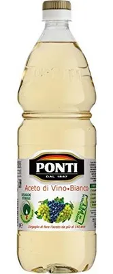 Produktbild von 6x Ponti Aceto di Vino Bianco / Weinessig weiss essig 1000 ml. italien Küche
