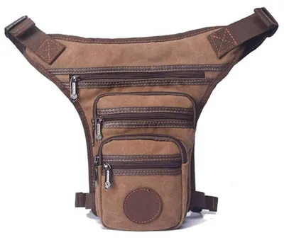 Produktbild von Beintasche Motorrad Canvas Khaki 15x6x20cm