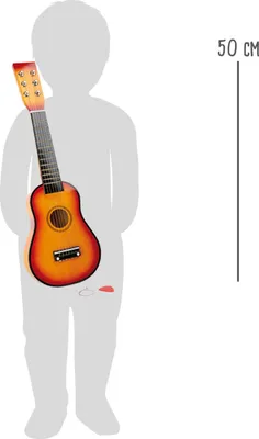 Produktbild von Small Foot 7160 Kinder-Gitarre aus Echtholz, mit Stahlsaiten, mehrfarbig (1 Stück)