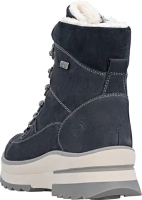 Produktbild von Remonte Damen Stiefelette warm gefüttert mit Wolle und Rauhleder D2B74, Größe:40 EU, Farbe:Blau
