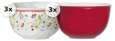 Produktbild von Müslischalen 520ml 6er Set Doppio Shanti rot
