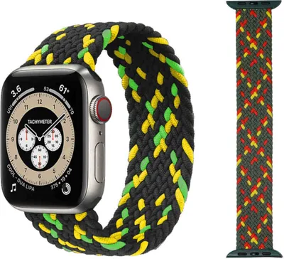 Produktbild von Für Apple Watch Series 10 46mm / 1 + 2 Ultra 49mm 9 / 8 / 7 45 / 6 SE 5 4 44 / 3 2 1 42mm Uhr Nylon Armband Ersatz