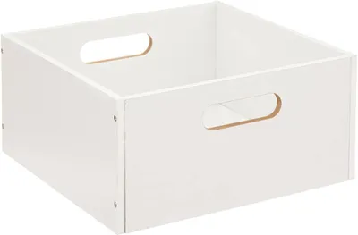 Productafbeelding van Opbergdoos 31x31x15 cm, MDF hout, wit, voor kinderkamer