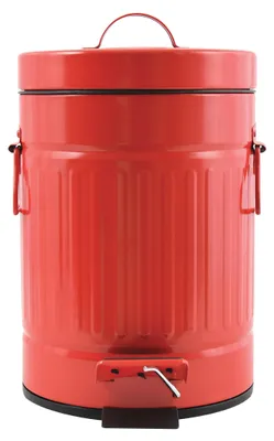 Immagine prodotto di MSV Pattumiera con pedale "Habana" Pattumiera Pattumiera per cosmetici Pattumiera 3L - rossa