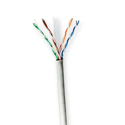 Zdjęcie produktu dla Kabel sieciowy Rolka | KAT6 | Naprawiono | U/UTP | CSW | 100,0 m | Kryty | Okrągły | PCV | Szary | Pudełko na prezent