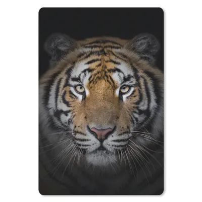 Produktbild von MuchoWow® Mauspad Mousepad Tiger - Wildtiere - Porträt - Schwarz - Tiere 40x60 cm - Mousepads - Maus Mat - Pad - Mausunterlage - Schreibtisch Accesoire