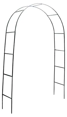 Produktbild von Wetterfester Rosenbogen aus grün pulverbeschichtetem Metall, Pergola, Rankhilfe, Rankgitter, Torbogen 240x140x36cm