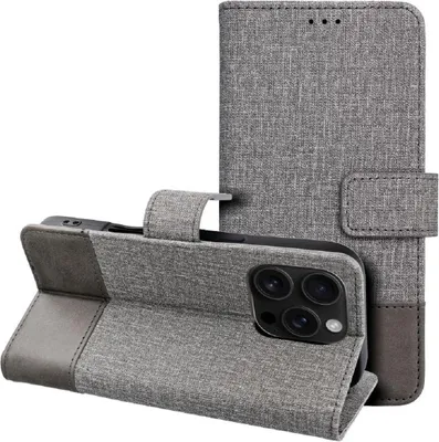 Image de Étui pour téléphone portable avec porte-carte & fonction de support TV Étui compatible avec l'iPhone 17 Gris