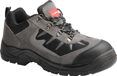 Produktbild von Wildleder/Strick-Halbschuhe, Grau-Schwarz, S1P Sra, "42", Ce, Lahti