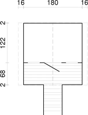 Image de Maisonnette pour enfants Toby en bois de Palmako, sol inclus, toit à deux versants