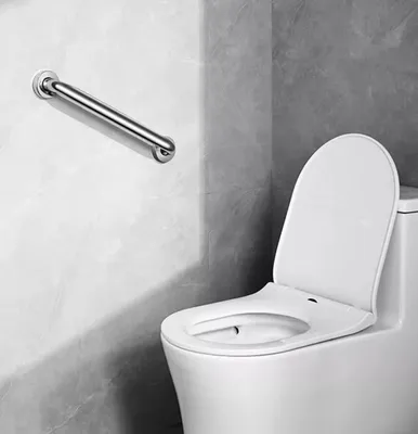 Obrázok produktu pre 30 cm madlo do kúpeľne z nehrdzavejúcej ocele - bezpečnostné madlo pre seniorov - podporné madlo na vystupovanie z vane - nástenné madlo do sprchového kúta alebo na schody - robustné madlo do vane