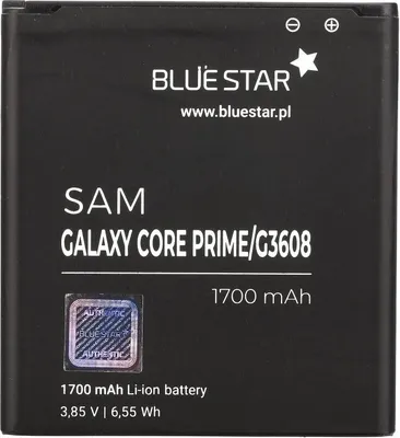 Obrázek produktu pro Bluestar náhradní baterie kompatibilní s Samsung Galaxy Core Prime G3608 G3606 G3609 2200 mAh náhradní baterie Accu EB-BG360CBC