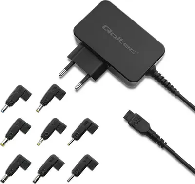 Zdjęcie produktu dla Zasilacz sieciowy Qoltec uniwersalny do laptopa 30W | 8 wtyczek