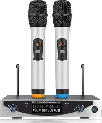 Obrázek produktu pro Ruční dvoukanálový mikrofonní systém s dosahem 260 metrů pro karaoke večírky