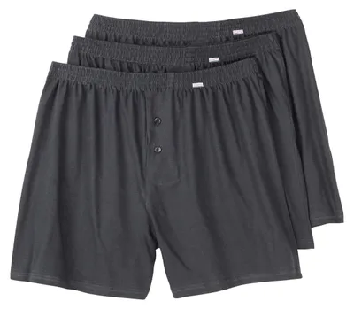 Produktbild von Adamo 3er-Pack Boxershorts anthrazit Übergröße
