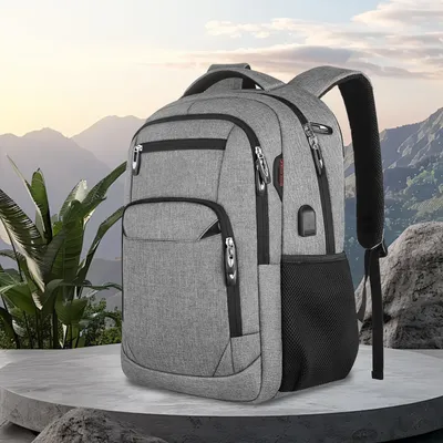 Produktbild von STILVORA Laptoprucksack Wanderrucksack USB-Ladeanschluss,Reisetasche mit Diebstahlsicheres Fach & Wasserdicht und atmungsaktiv