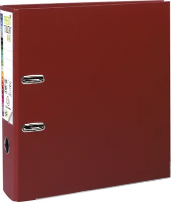 Image de Exacompta 10x Classeur à levier Prem'Touch PP Dos 80mm A4 maxi Bordeaux 53304E