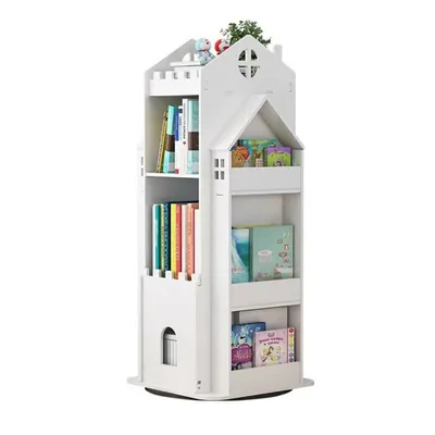 Produktbild von 360Home Bücherregal Märchenschloss-Design Weiß 108x45x45 cm