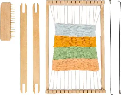Produktbild von BigJigs Holz Webrahmen Kreativspielzeug - Webset für Kinder