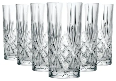 Highball-Gläser, 6er Set, 360 ml, Kristall, spülmaschinengeeignet