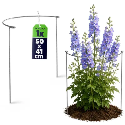 Produktbild von KADAX Blumenstütze mit Öse, Pflanzenklemme 50 cm