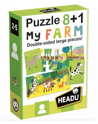 Image de HEADU Puzzle recto verso 8+1 Ma Ferme