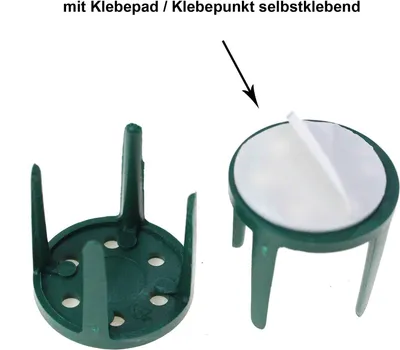 Produktbild von 5 Pinholder Gesteckhalter Ø3cm Klebepad grün Gesteck Halter Pini Pins Befestigung