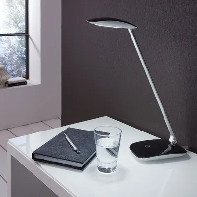Image de Eglo 95696 Cajero LED Lampe de table avec Touch et USB 550lm noir