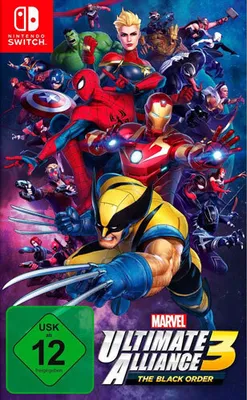 Zdjęcie produktu dla Nintendo Marvel Ultimate Alliance 3 The Black Order, Nintendo Switch, Tryb multiplayer, Powyżej 13 lat