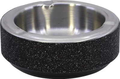 Produktbild von Diamant-Aschenbecher aus Metall, 11 cm