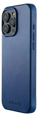 Image de Mujjo Étui en cuir Apple iPhone 16 Pro Max MagSafe (bleu monaco)
