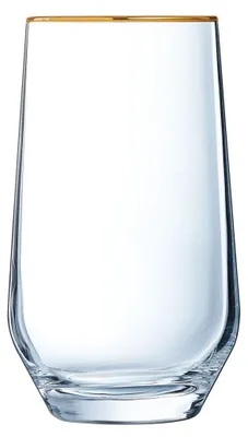 Image de 4 verres à eau 40 cl Ultime Bord Or - Cristal d'Arques