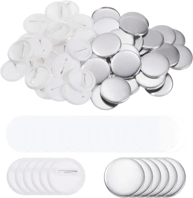 120 Knopfmacher-Teile, Metall & Kunststoff, 32 mm