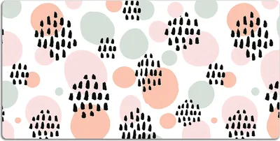 Produktbild von Schreibtischmatte Tischunterlage 120x60 cm Mauspad - Bunte Punkte