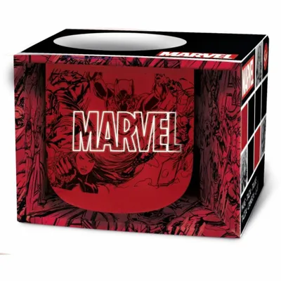 Produktbild von Storline Marvel Frühstückstasse Mit Comic-illustration 400ml Rot Rot One Size