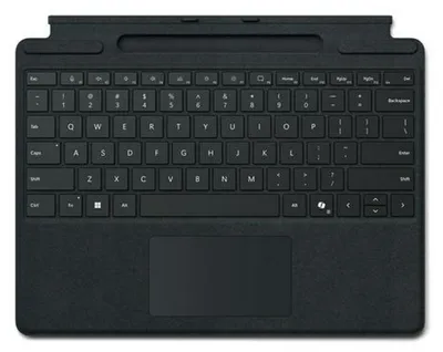 Zdjęcie produktu dla Microsoft Surface Pro Keyboard with pen storage for Business, QWERTZ, Luksemburski, Panel dotykowy, Microsoft, Surface Pro 10 for Business; Surface Pro 9 for Business; Surface Pro 8 for Business; Surface Pro X..., Czarny