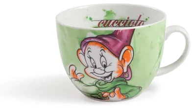 Immagine prodotto di Gilde Disney, Cappuccinotasse, "Dopey", Porzellan, mehrfarbig, VE 3, H. 9 cm, D. 11.5 cm 81275 8032578997491