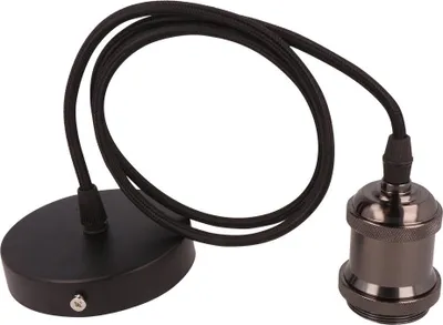 Produktbild von E27 LED Line Aluminium LED Hängelampe Hängeleuchte Pendelleuchte Lampe 1 Meter Schnur in Schwarz