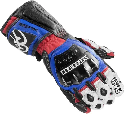 Produktbild von Berik Segullo Motorradhandschuhe, blau/weiß/rot, XS