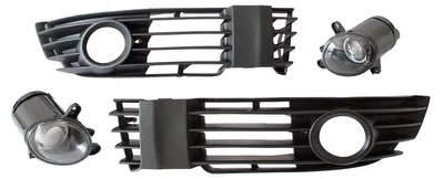 Produktbild von Stoßstangen Gitter + Nebelscheinwerfer L/R für VW Passat B5 3BG 2000-2005