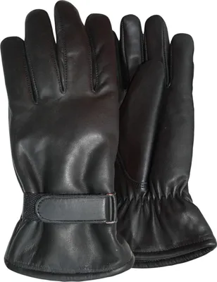 Immagine prodotto di Guanti da uomo in pelle di agnello nappa Guanti in vera pelle di agnello nappa nero, taglia:7=S